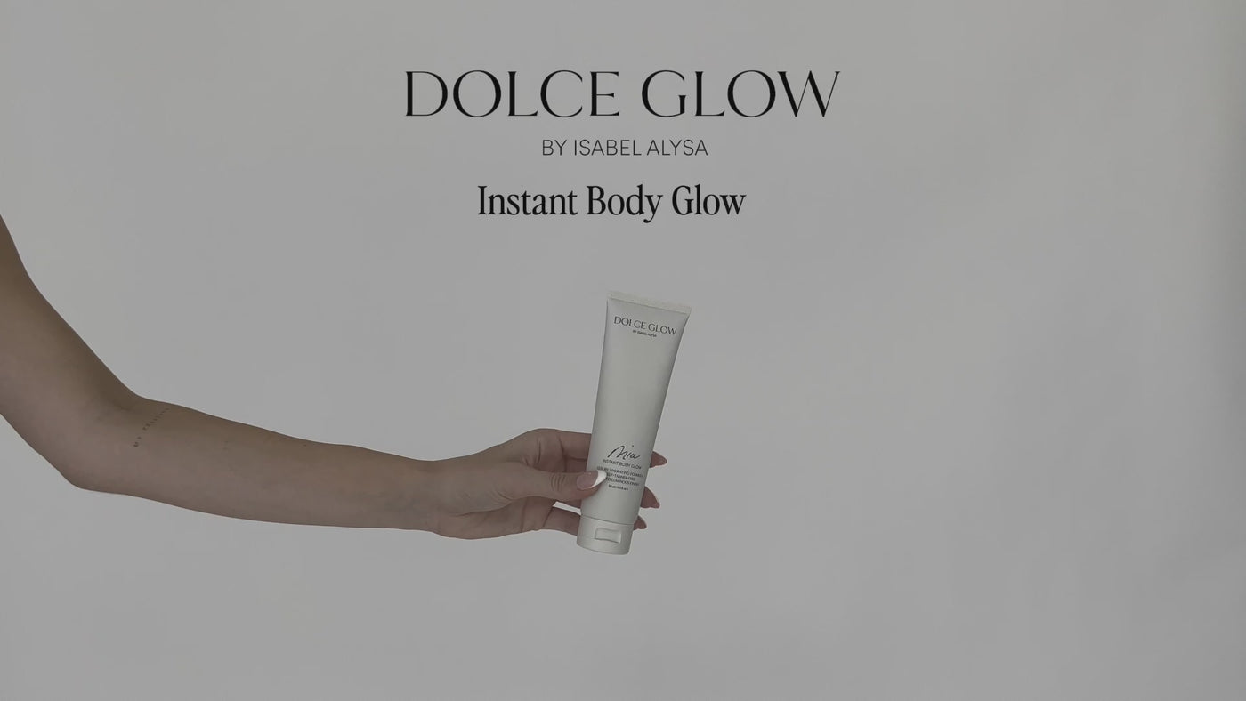 a how to apply video of the Mia instant body glow by dolce glow
