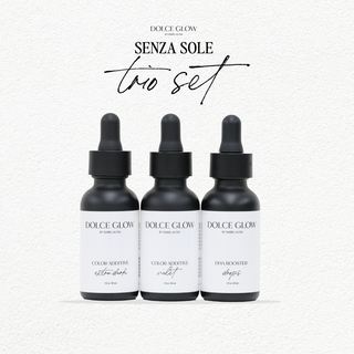 
  
    Dolce Glow: Complete Senza Sole Drops Set.
  
