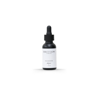 
  
    Dolce Glow Illuminating Drops in a black bottle with a dropper.
  
