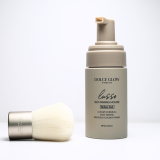
  
    Dolce Glow Lusso Tan Mousse & Blending Brush Set
  
