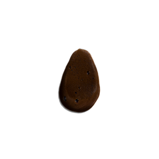 Dark Brown Express Mousse teardrop-shaped swatch on a white background