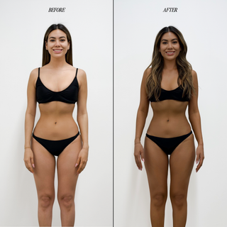 Dolce Glow - Before and After Of the Senza Sole Premium Professional Tanning