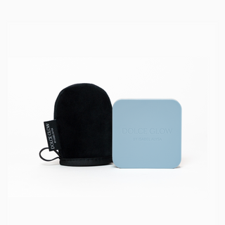 
  
    Set Dolce Glow Body Balm SPF 50 Light Blue Compact Case + Mini Black Applicator Glove
  
