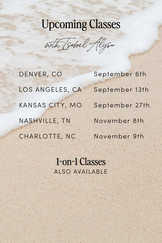 Upcoming Classes with Isabel Alysa for Fall 2025